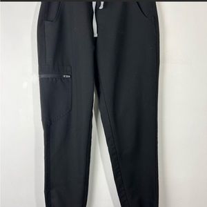 X-small figs Zamora jogger scrub pants color is black